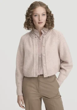 Strick Jacke Relaxed Cropped aus Bio-Merinowolle mit Bio-Baumwolle von hessnatur