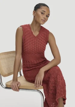 Strick Kleid Midi aus reiner Bio-Baumwolle von hessnatur