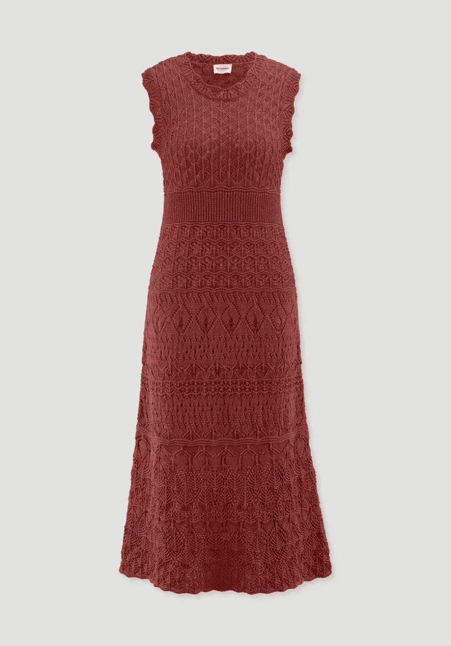 Strick Kleid Midi aus reiner Bio-Baumwolle von hessnatur