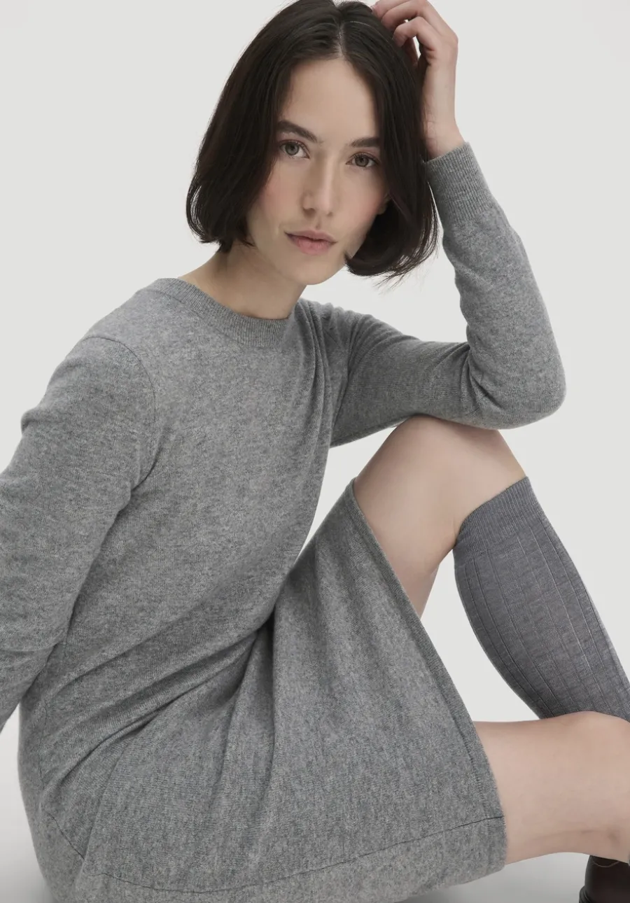 Strick Kleid Regular aus Bio-Merinowolle mit Cashmere von hessnatur