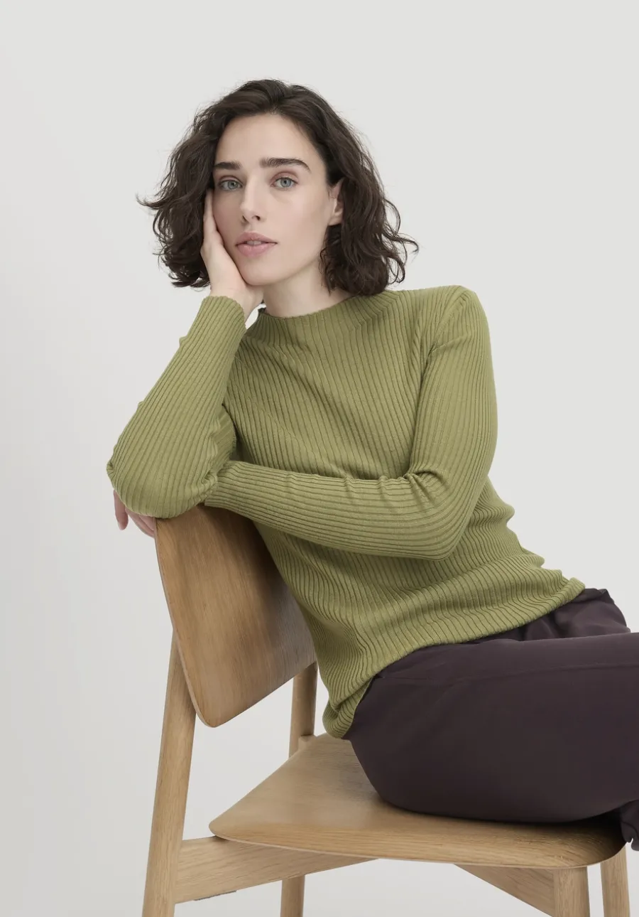Strick Pullover Fitted aus TENCEL™ Lyocell mit Bio-Baumwolle von hessnatur