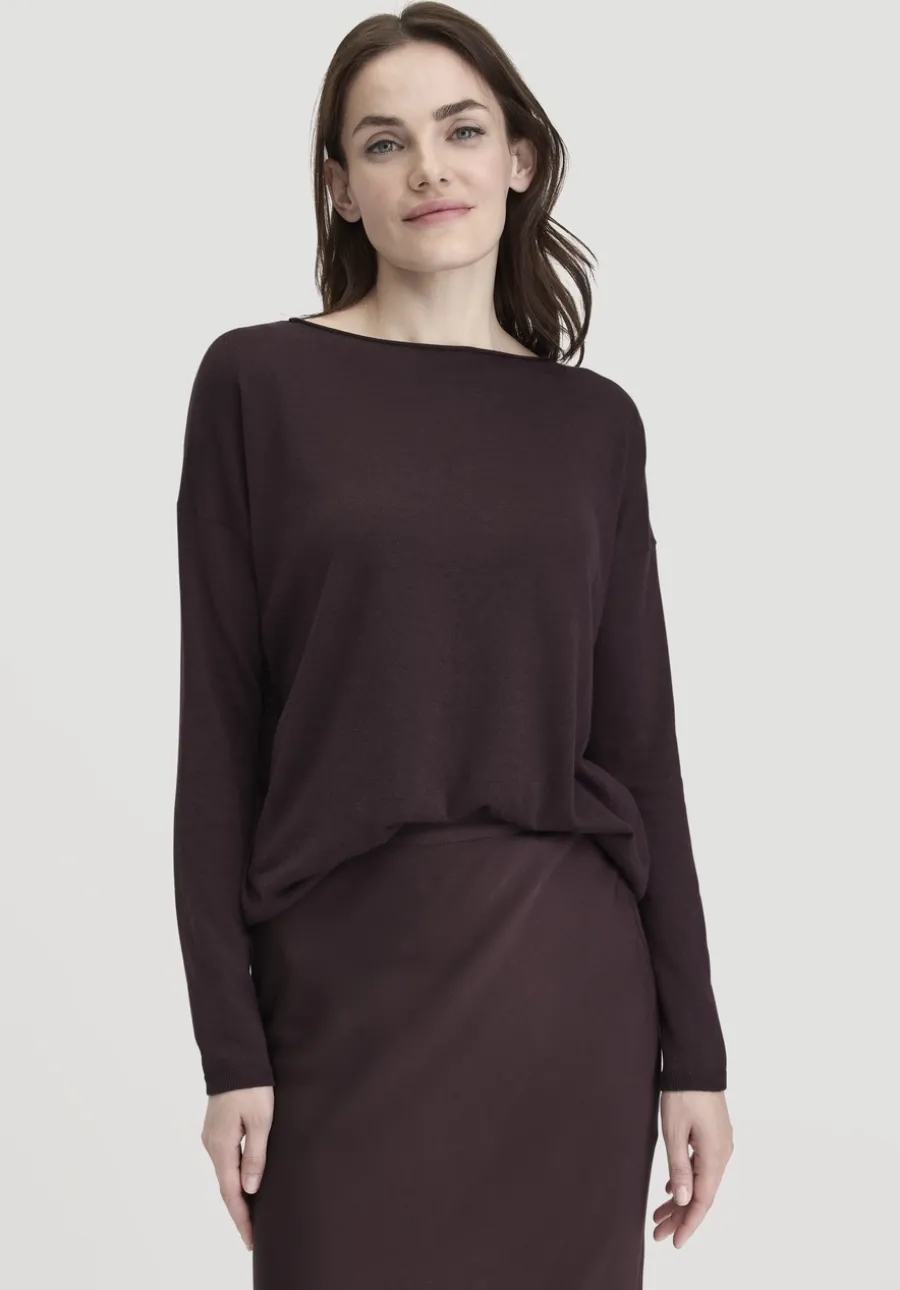 Strick Pullover Oversize aus TENCEL™ Lyocell mit Bio-Baumwolle von hessnatur