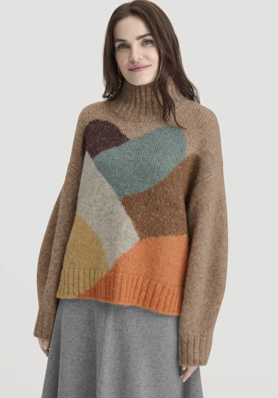 Strick Pullover Oversize aus Alpaka mit Bio-Baumwolle von hessnatur