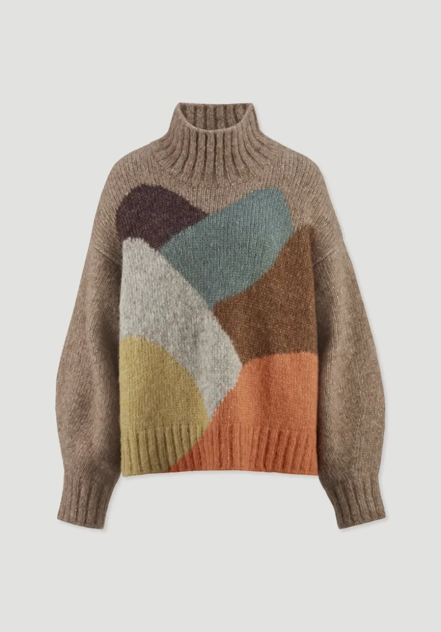 Strick Pullover Oversize aus Alpaka mit Bio-Baumwolle von hessnatur