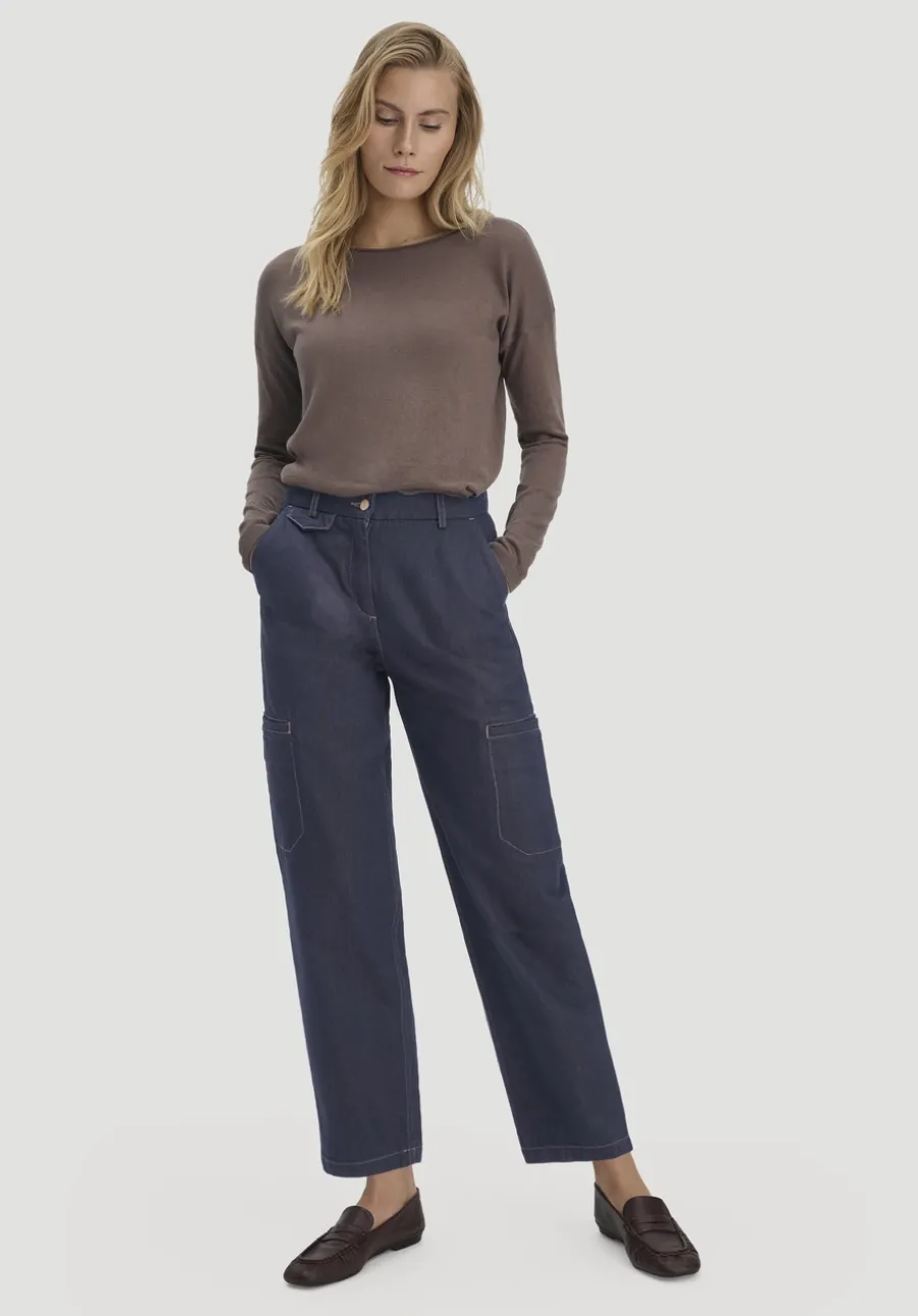 Strick Pullover Oversize aus TENCEL™ Lyocell mit Bio-Baumwolle von hessnatur