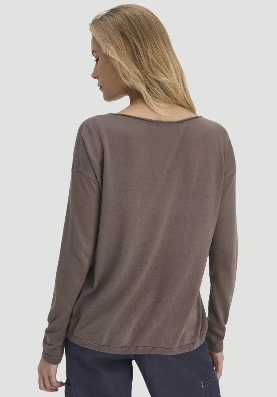 Strick Pullover Oversize aus TENCEL™ Lyocell mit Bio-Baumwolle von hessnatur