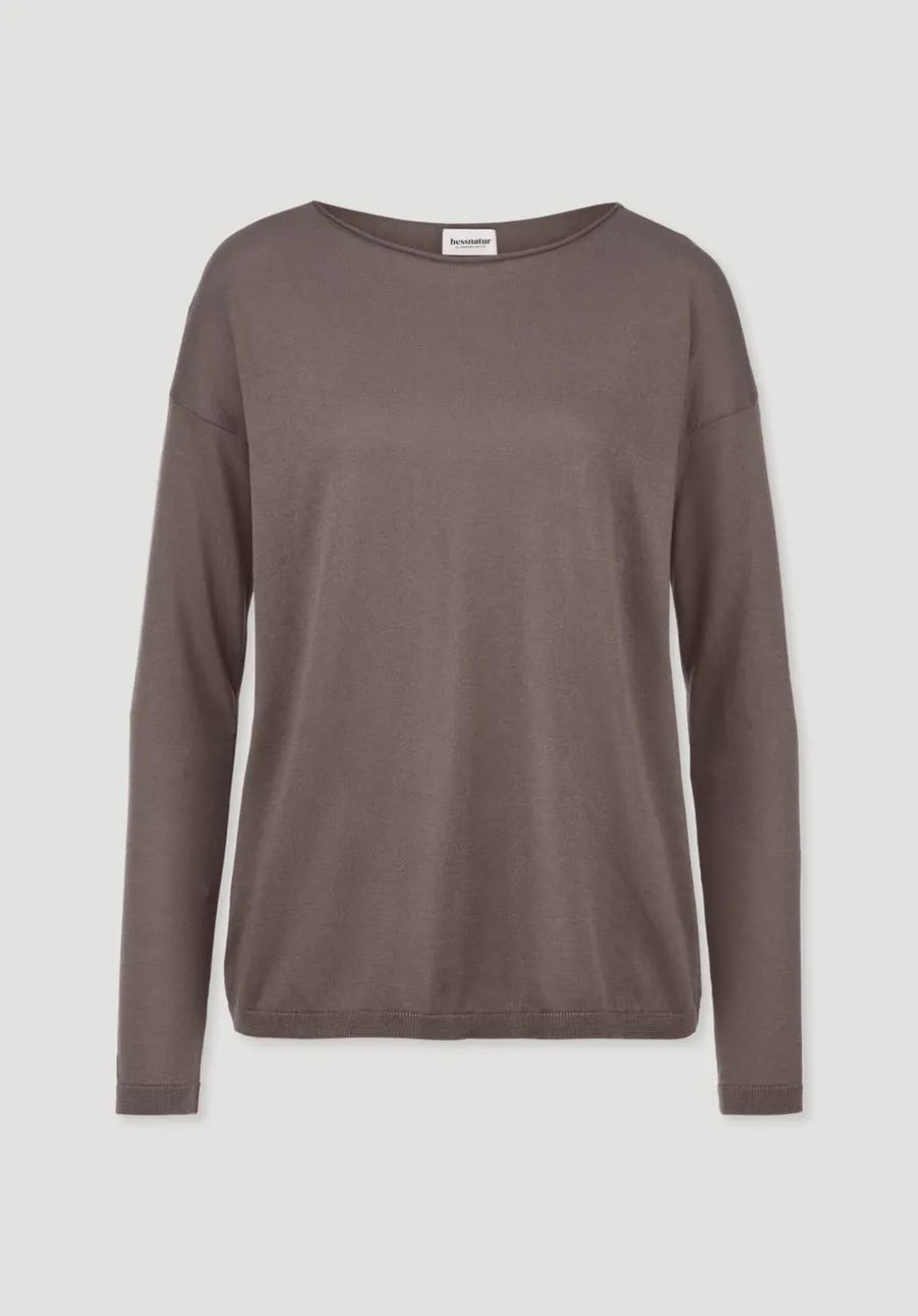 Strick Pullover Oversize aus TENCEL™ Lyocell mit Bio-Baumwolle von hessnatur