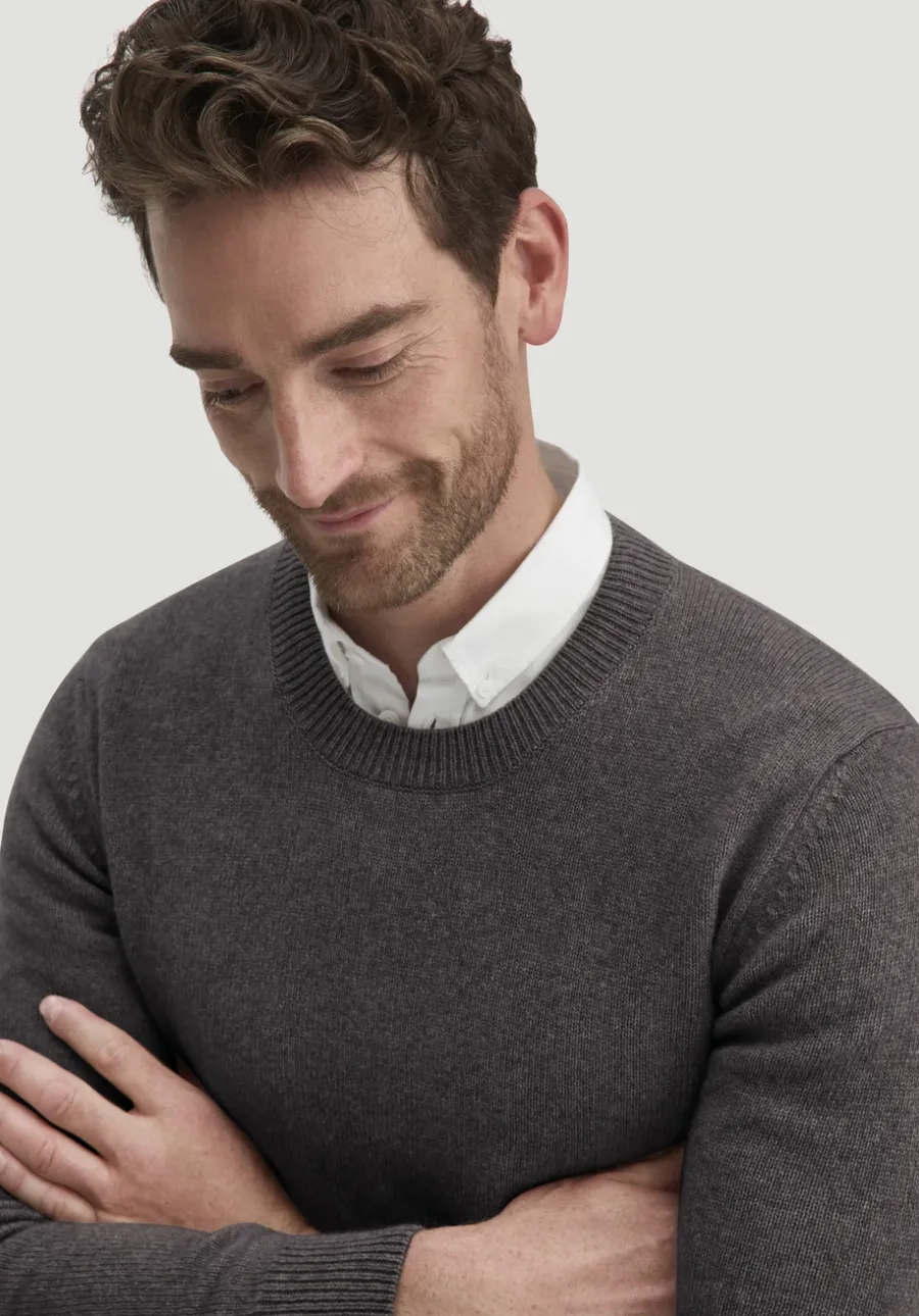 Strick Pullover Regular aus Bio-Merinowolle mit Bio-Baumwolle von hessnatur
