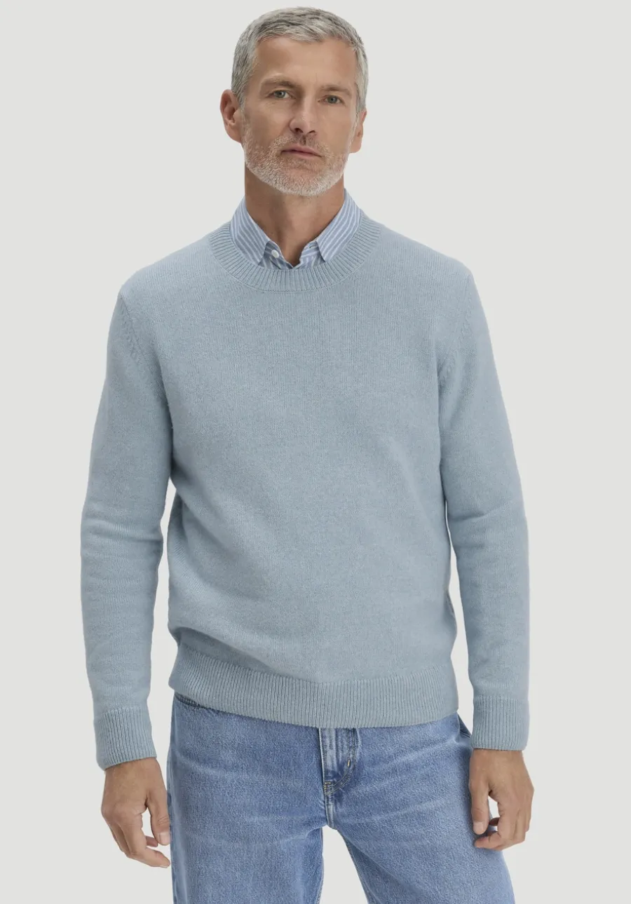 Strick Pullover Regular aus Bio-Merinowolle mit Bio-Baumwolle von hessnatur