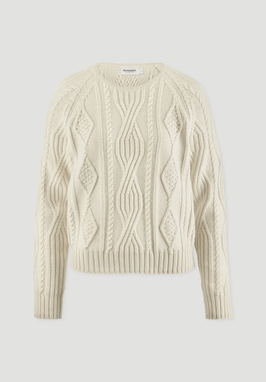 Strick Pullover Regular aus Bio-Schurwolle und Bio-Baumwolle von hessnatur