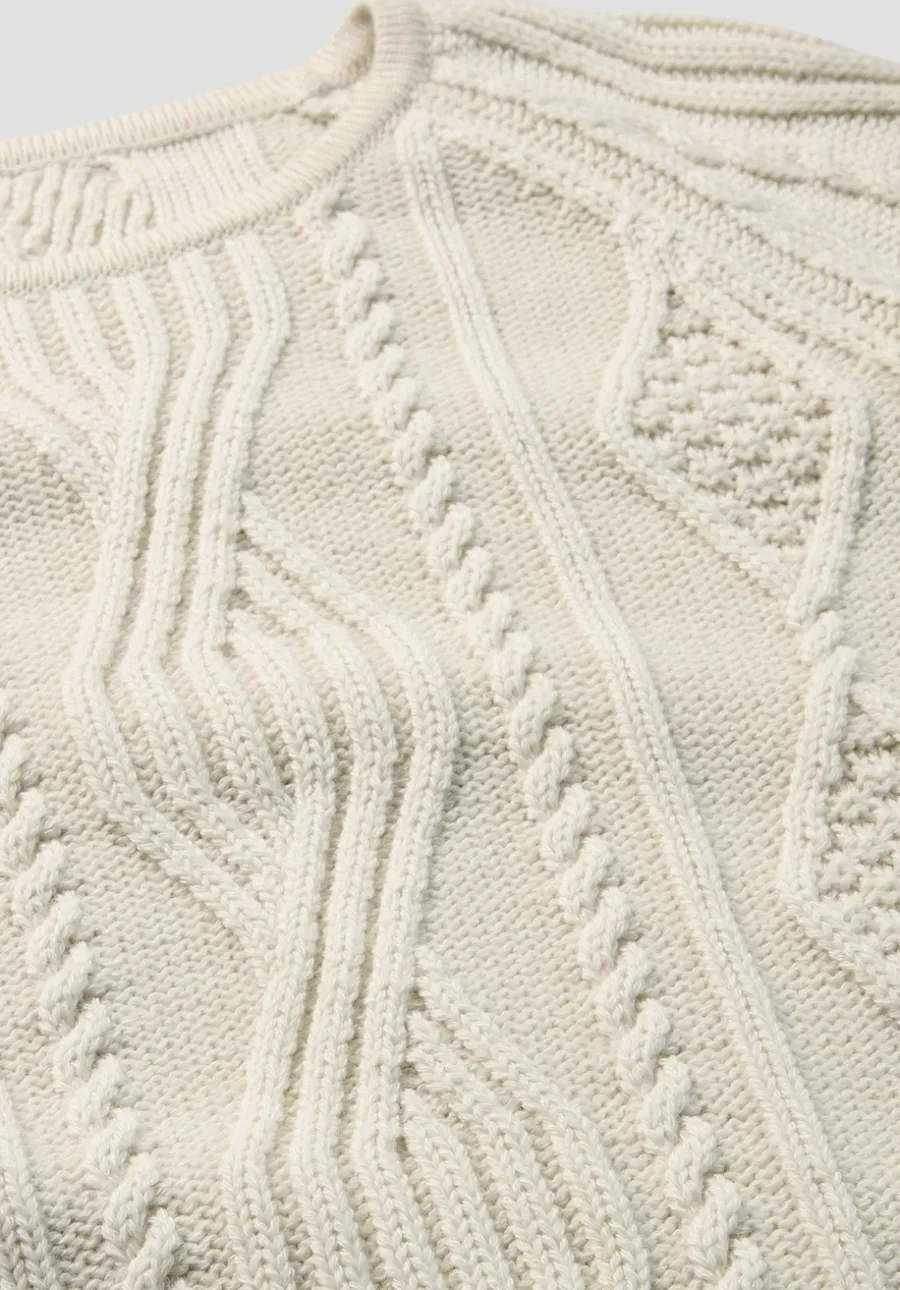 Strick Pullover Regular aus Bio-Schurwolle und Bio-Baumwolle von hessnatur