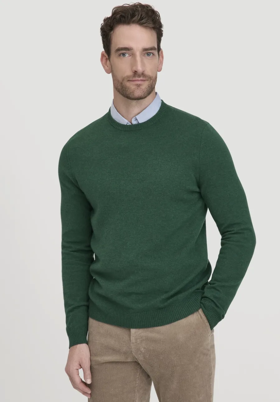Strick Pullover Regular aus Bio-Merinowolle mit Cashmere von hessnatur