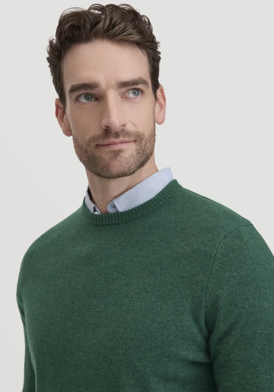 Strick Pullover Regular aus Bio-Merinowolle mit Cashmere von hessnatur