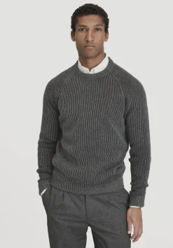 Strick Pullover Regular aus Bio-Baumwolle mit Bio-Merinowolle von hessnatur