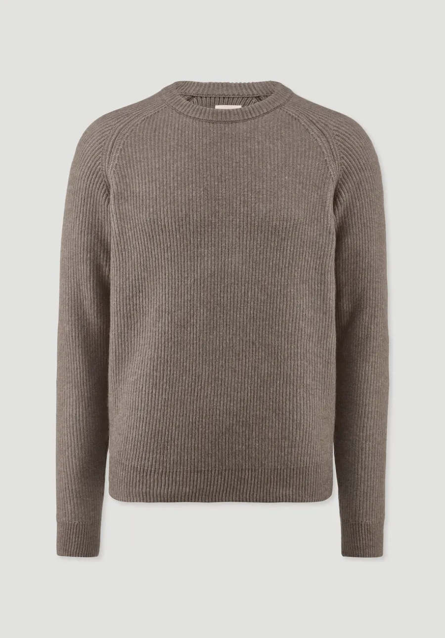 Strick Pullover Regular aus Bio-Baumwolle mit Bio-Merinowolle von hessnatur