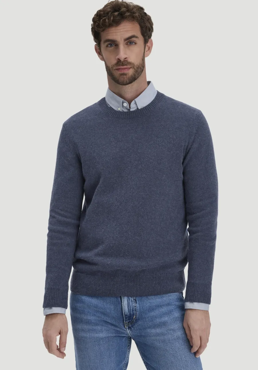 Strick Pullover Regular aus Bio-Merinowolle mit Bio-Baumwolle von hessnatur