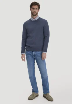 Strick Pullover Regular aus Bio-Merinowolle mit Bio-Baumwolle von hessnatur