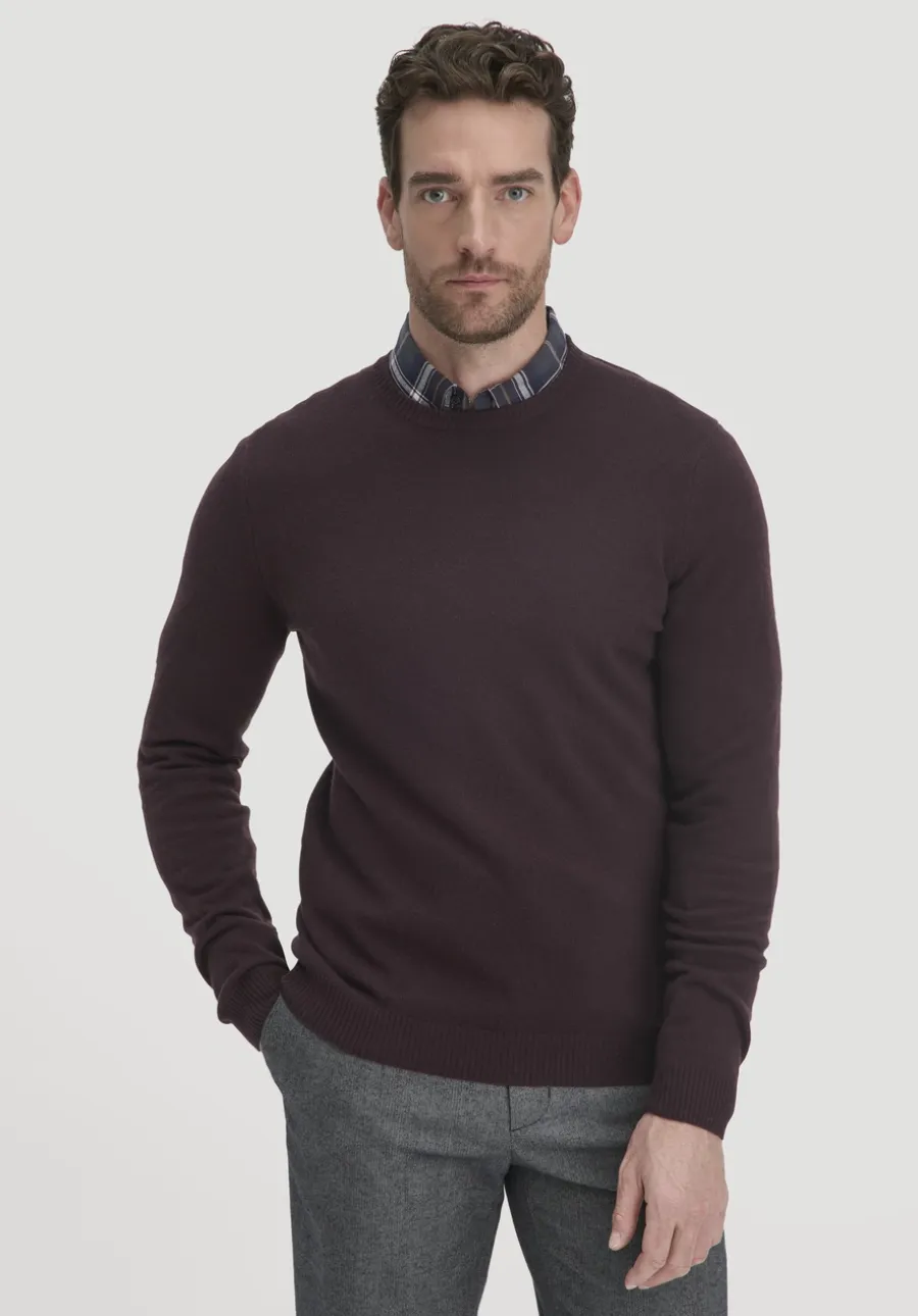 Strick Pullover Regular aus Bio-Merinowolle mit Cashmere von hessnatur