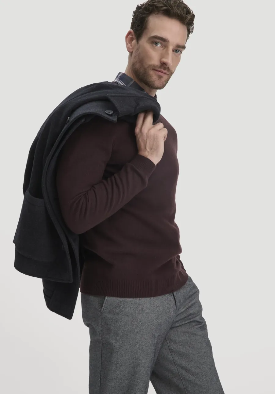 Strick Pullover Regular aus Bio-Merinowolle mit Cashmere von hessnatur