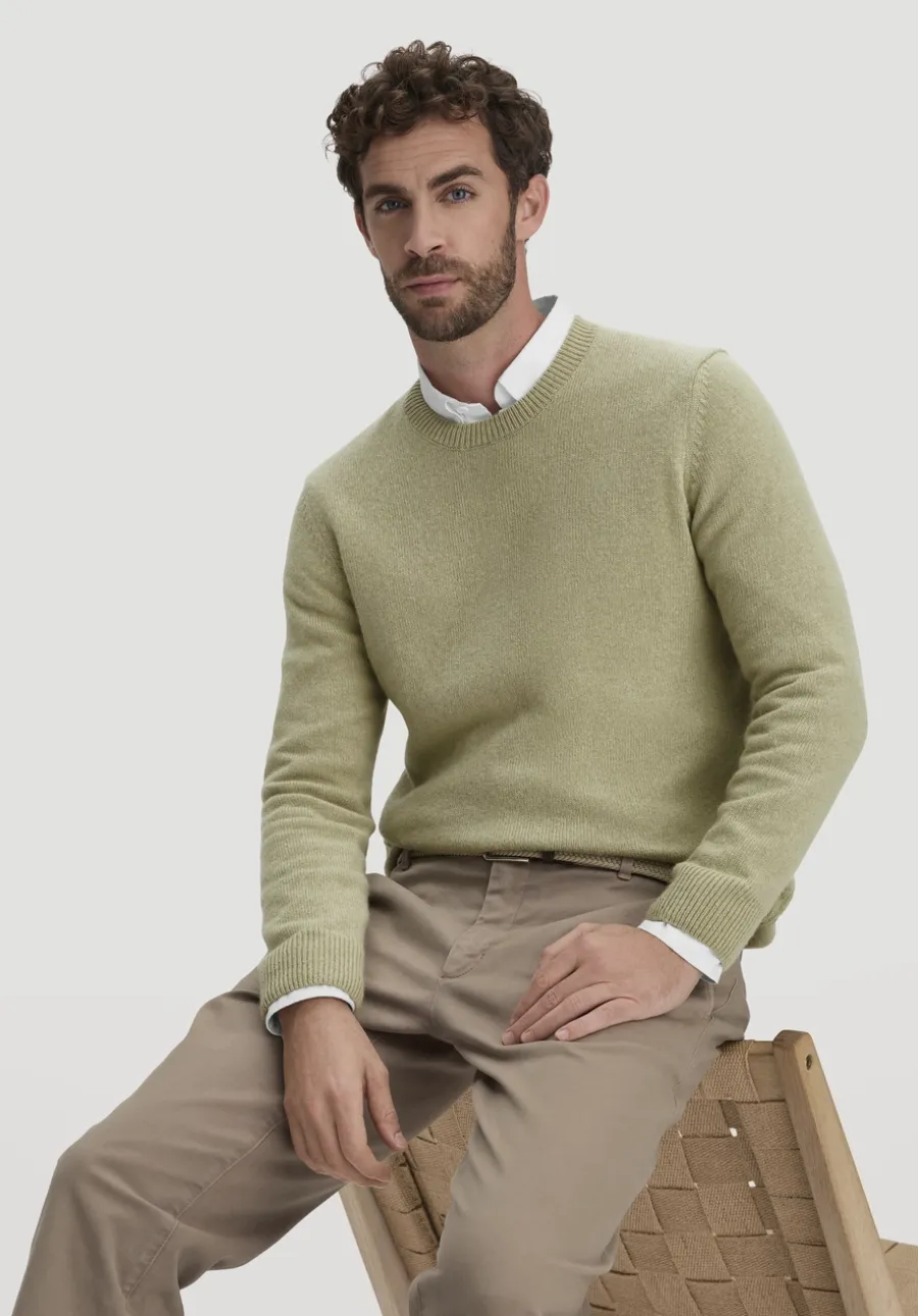 Strick Pullover Regular aus Bio-Merinowolle mit Bio-Baumwolle von hessnatur