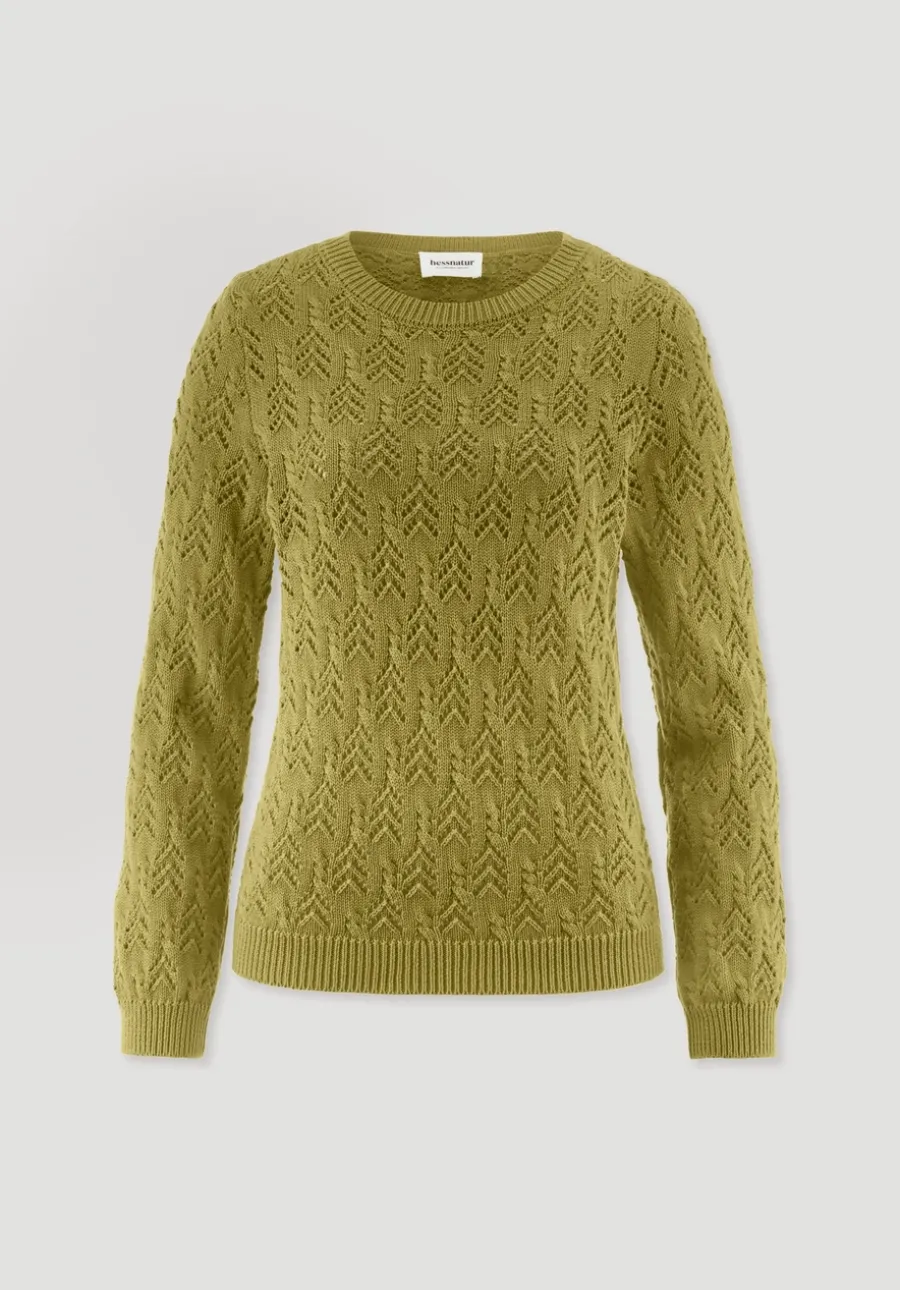 Strick Pullover Regular aus Bio-Baumwolle und Wolle von hessnatur