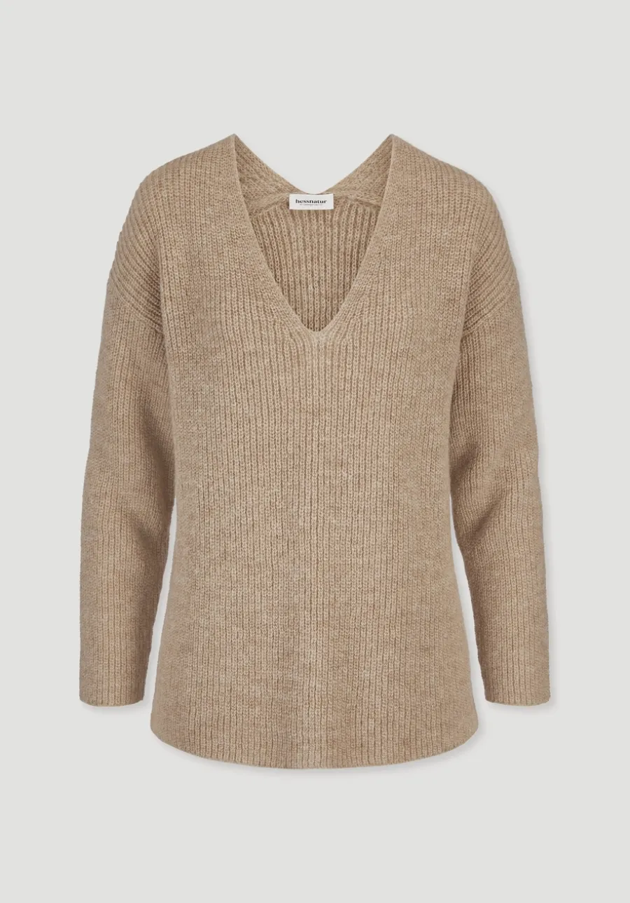 Strick Pullover Relaxed aus reinem Alpaka von hessnatur
