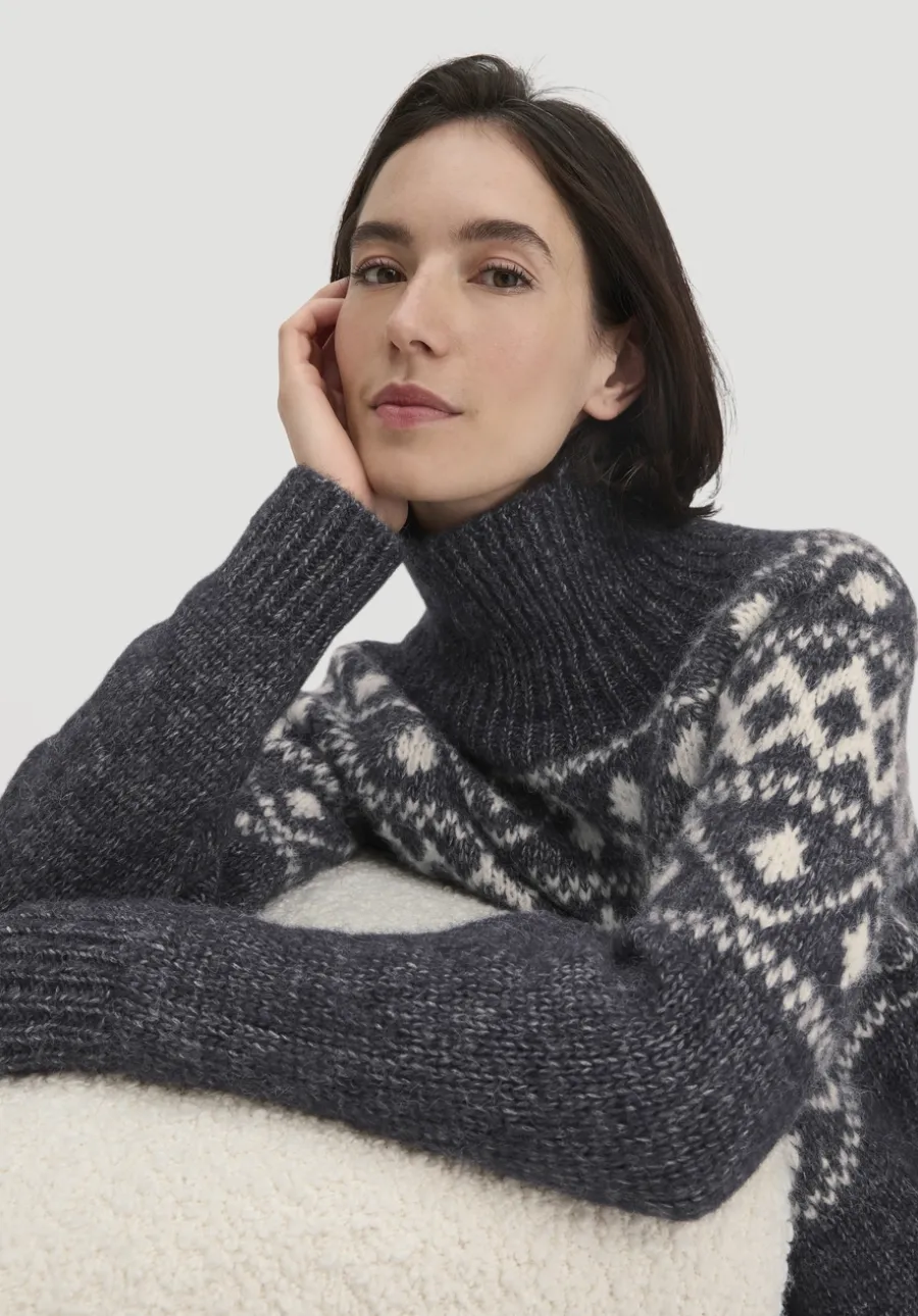 Strick Pullover Relaxed aus Alpaka mit Bio-Baumwolle von hessnatur