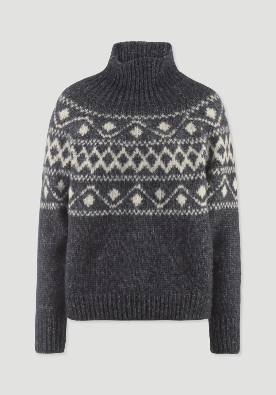 Strick Pullover Relaxed aus Alpaka mit Bio-Baumwolle von hessnatur