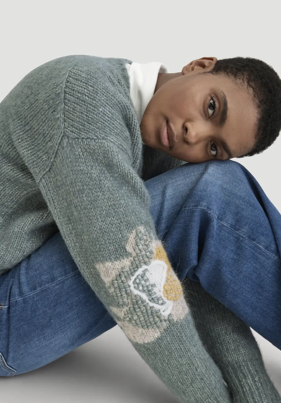 Strick Pullover Relaxed aus Alpaka mit Baumwolle von hessnatur