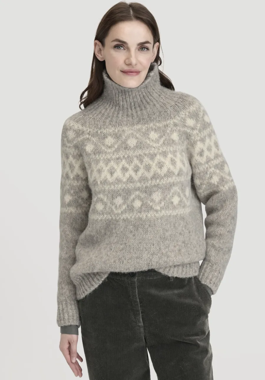 Strick Pullover Relaxed aus Alpaka mit Bio-Baumwolle von hessnatur