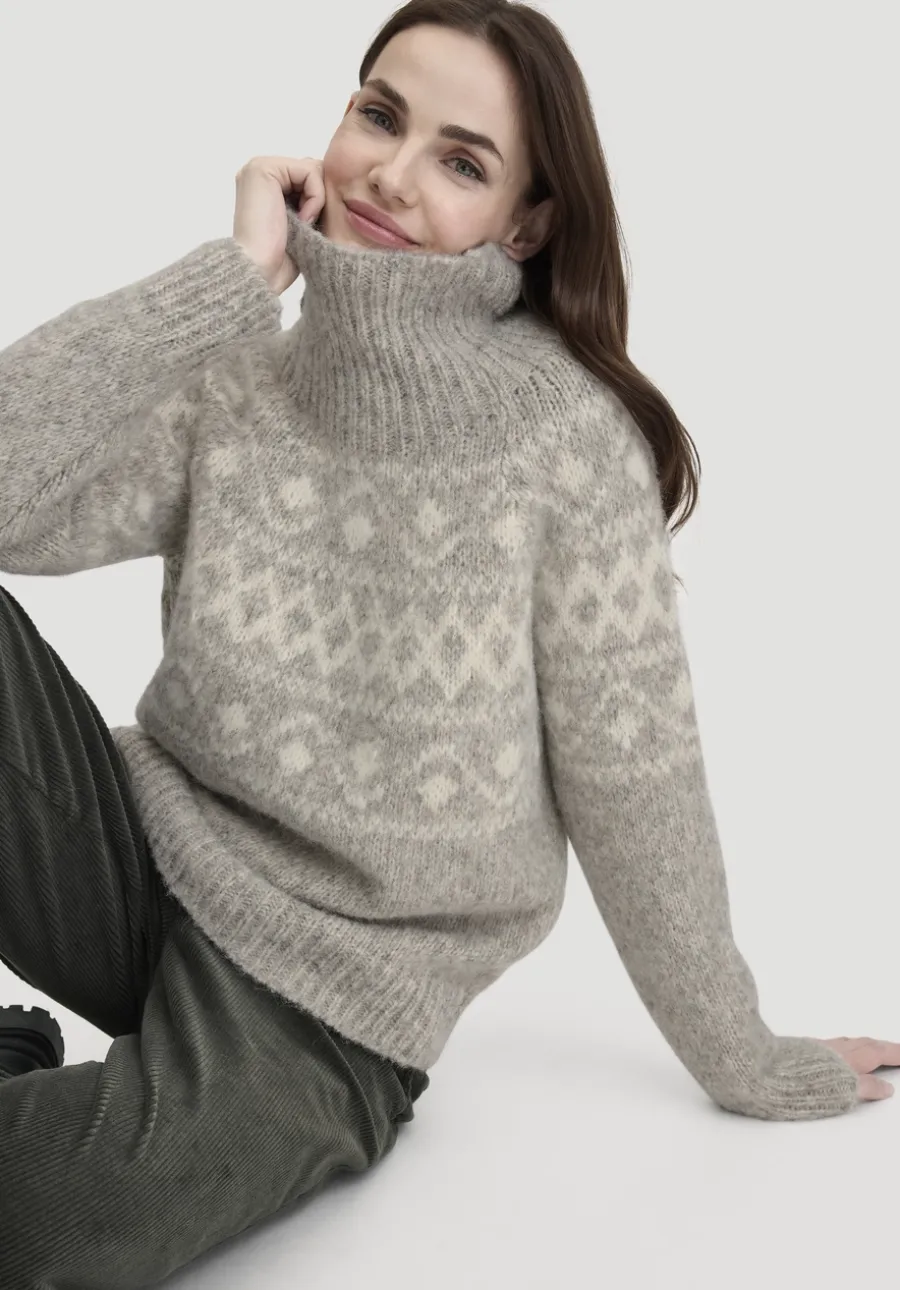 Strick Pullover Relaxed aus Alpaka mit Bio-Baumwolle von hessnatur
