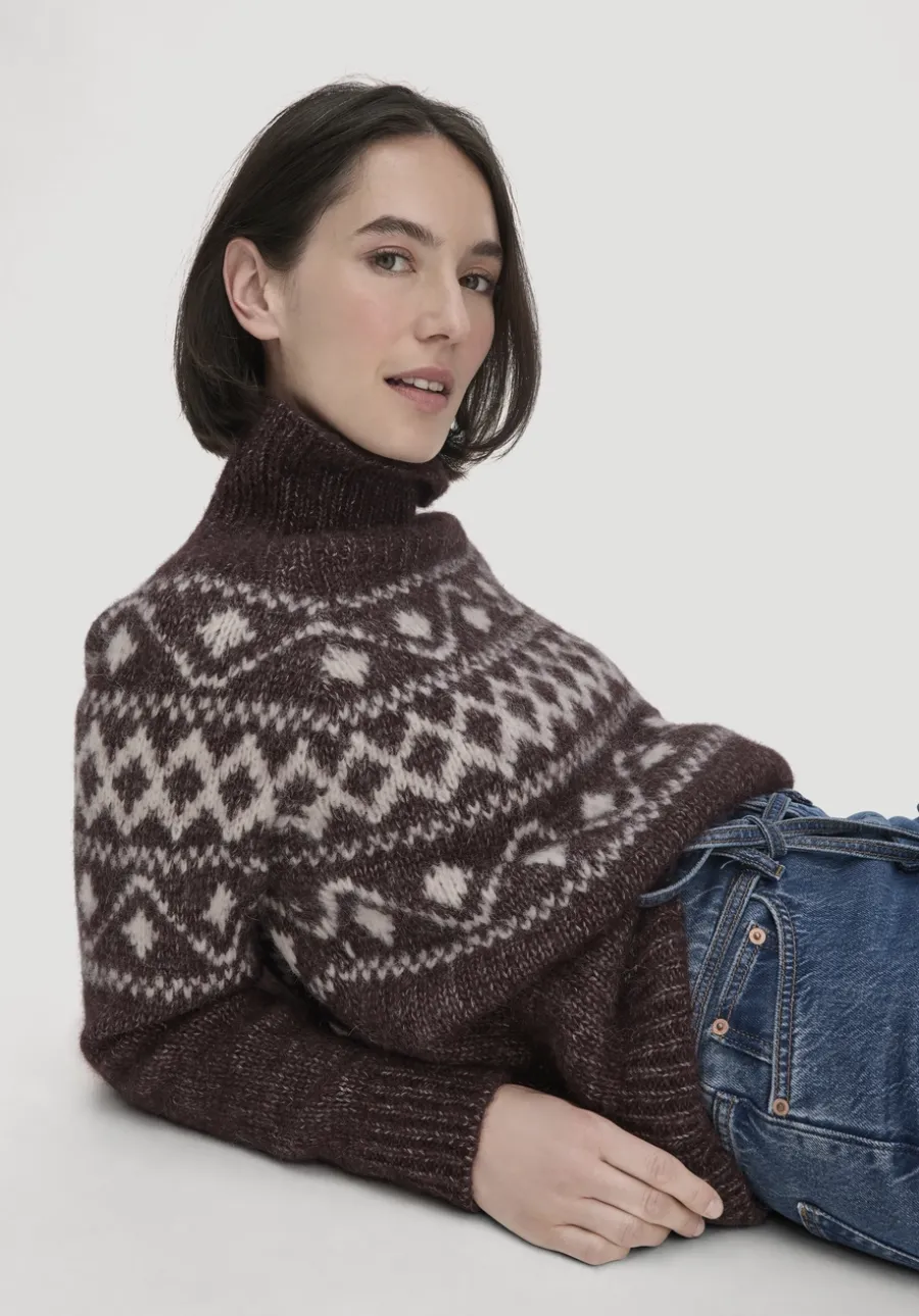 Strick Pullover Relaxed aus Alpaka mit Bio-Baumwolle von hessnatur