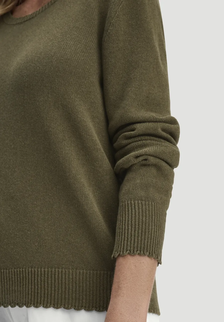Strick Pullover Relaxed aus Leinen mit Bio-Baumwolle und LENZING™ ECOVERO von hessnatur
