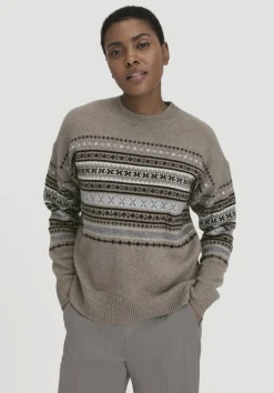 Strick Pullover Relaxed BETTER RECYCLING aus reiner Bio-Merinowolle von hessnatur