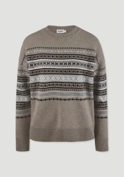 Strick Pullover Relaxed BETTER RECYCLING aus reiner Bio-Merinowolle von hessnatur