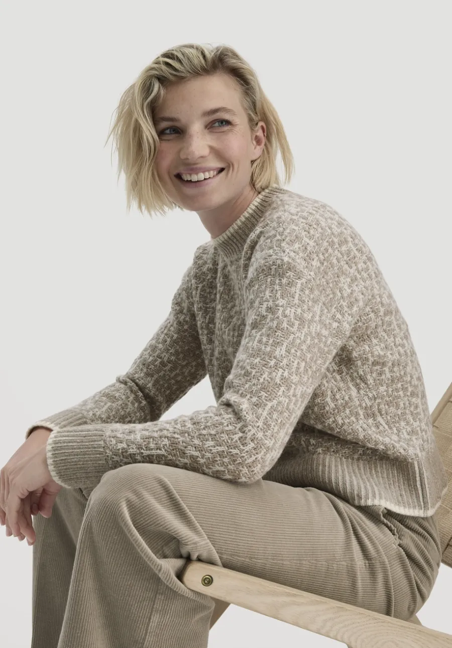 Strick Pullover Relaxed BETTER RECYCLING aus reiner Bio-Merinowolle von hessnatur