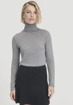 Strick Rollkragen Pullover Slim aus reiner Bio-Merinowolle von hessnatur
