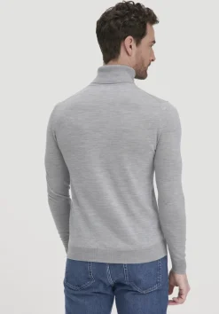 Strick Rollkragen Pullover Regular aus reiner Bio-Merinowolle von hessnatur