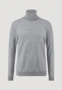 Strick Rollkragen Pullover Regular aus reiner Bio-Merinowolle von hessnatur