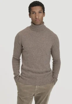 Strick Rollkragen Pullover Regular aus Yakwolle und Schurwolle von hessnatur