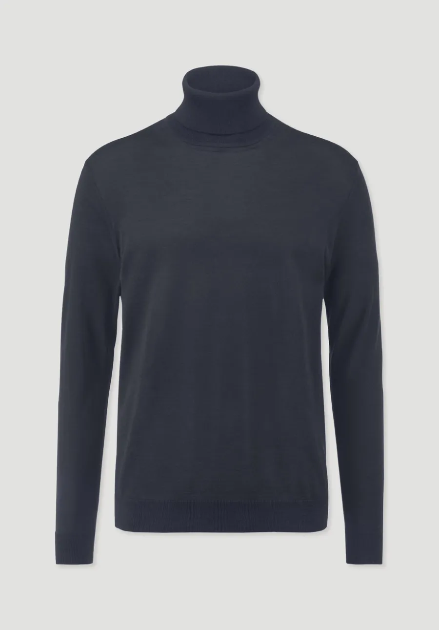 Strick Rollkragen Pullover Regular aus reiner Bio-Merinowolle von hessnatur