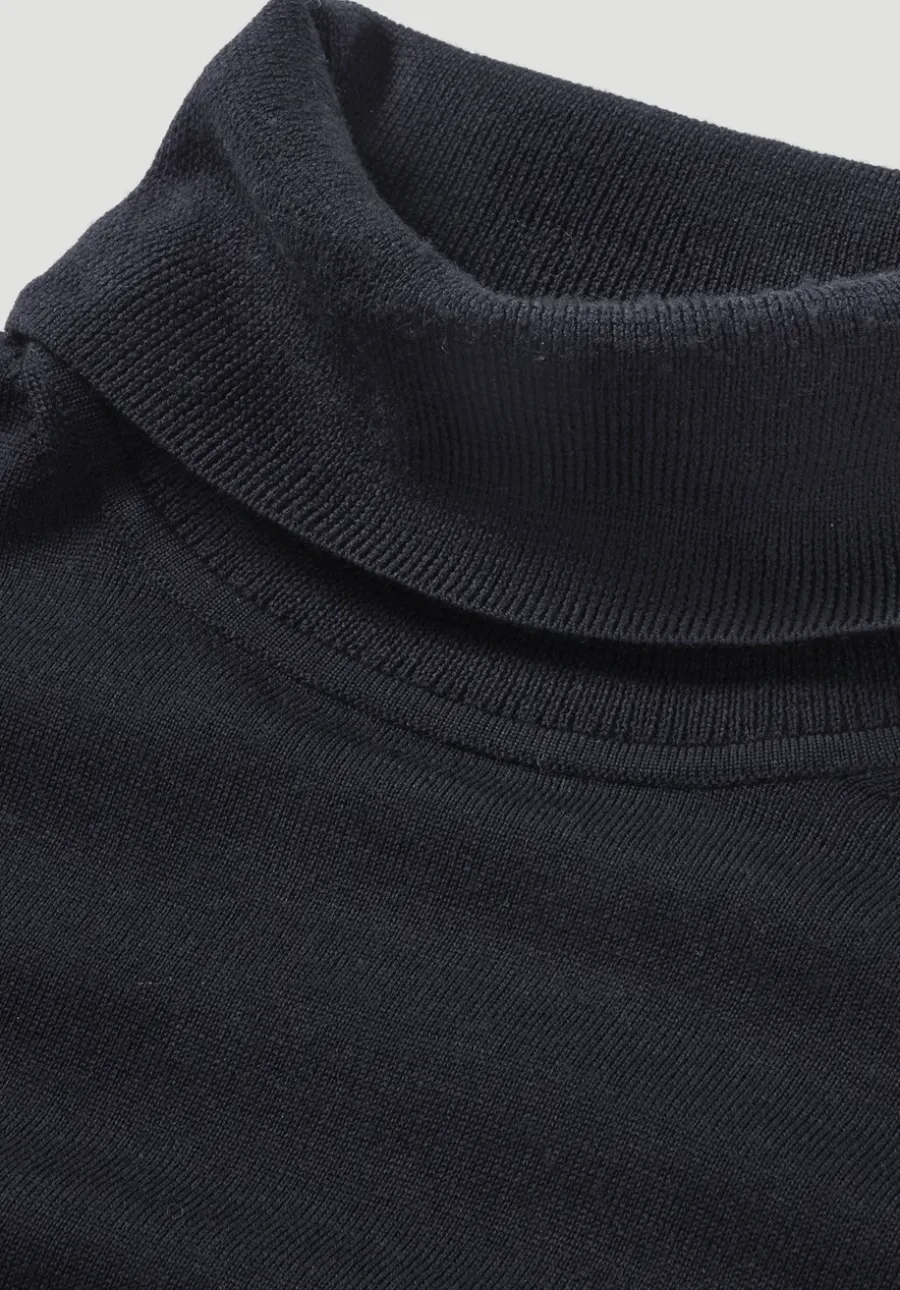Strick Rollkragen Pullover Regular aus reiner Bio-Merinowolle von hessnatur
