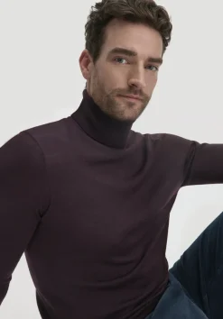 Strick Rollkragen Pullover Regular aus reiner Bio-Merinowolle von hessnatur