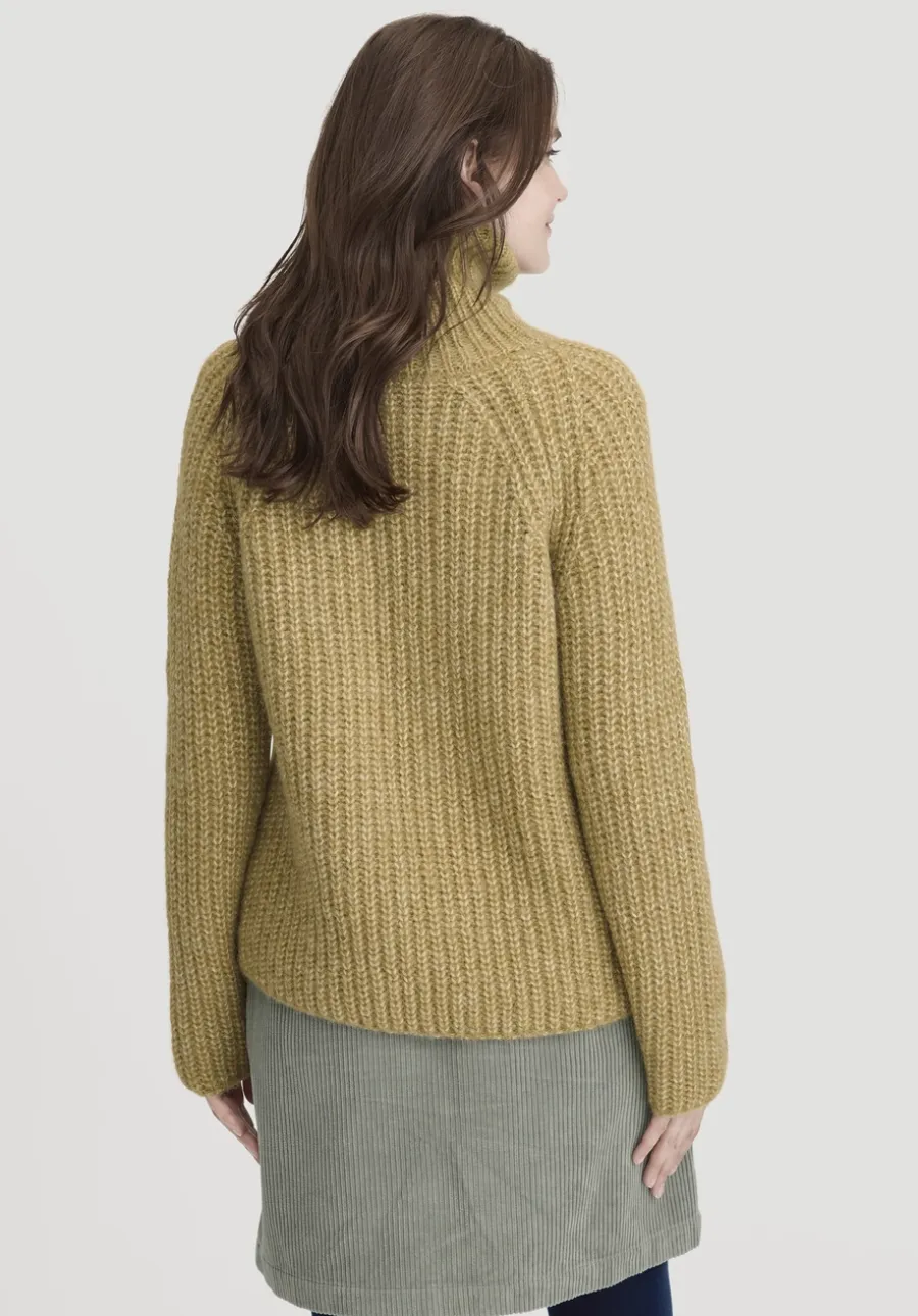 Strick Rollkragenpullover Relaxed aus Alpaka mit Bio-Baumwolle von hessnatur