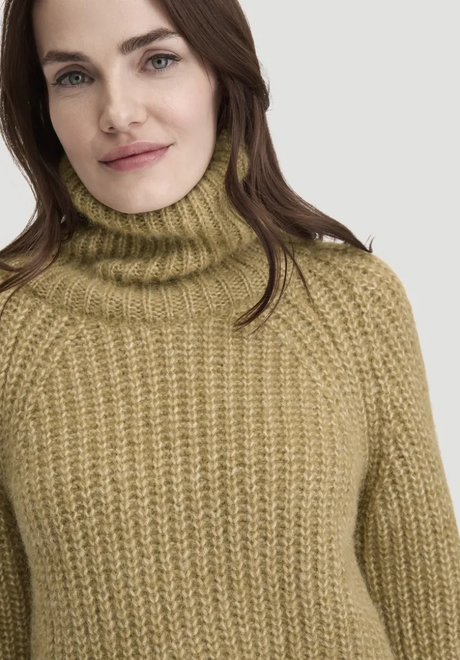 Strick Rollkragenpullover Relaxed aus Alpaka mit Bio-Baumwolle von hessnatur