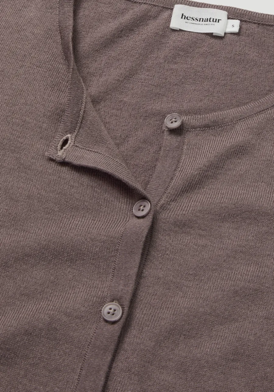 Strickjacke Regular aus TENCEL™ Lyocell mit Bio-Baumwolle von hessnatur