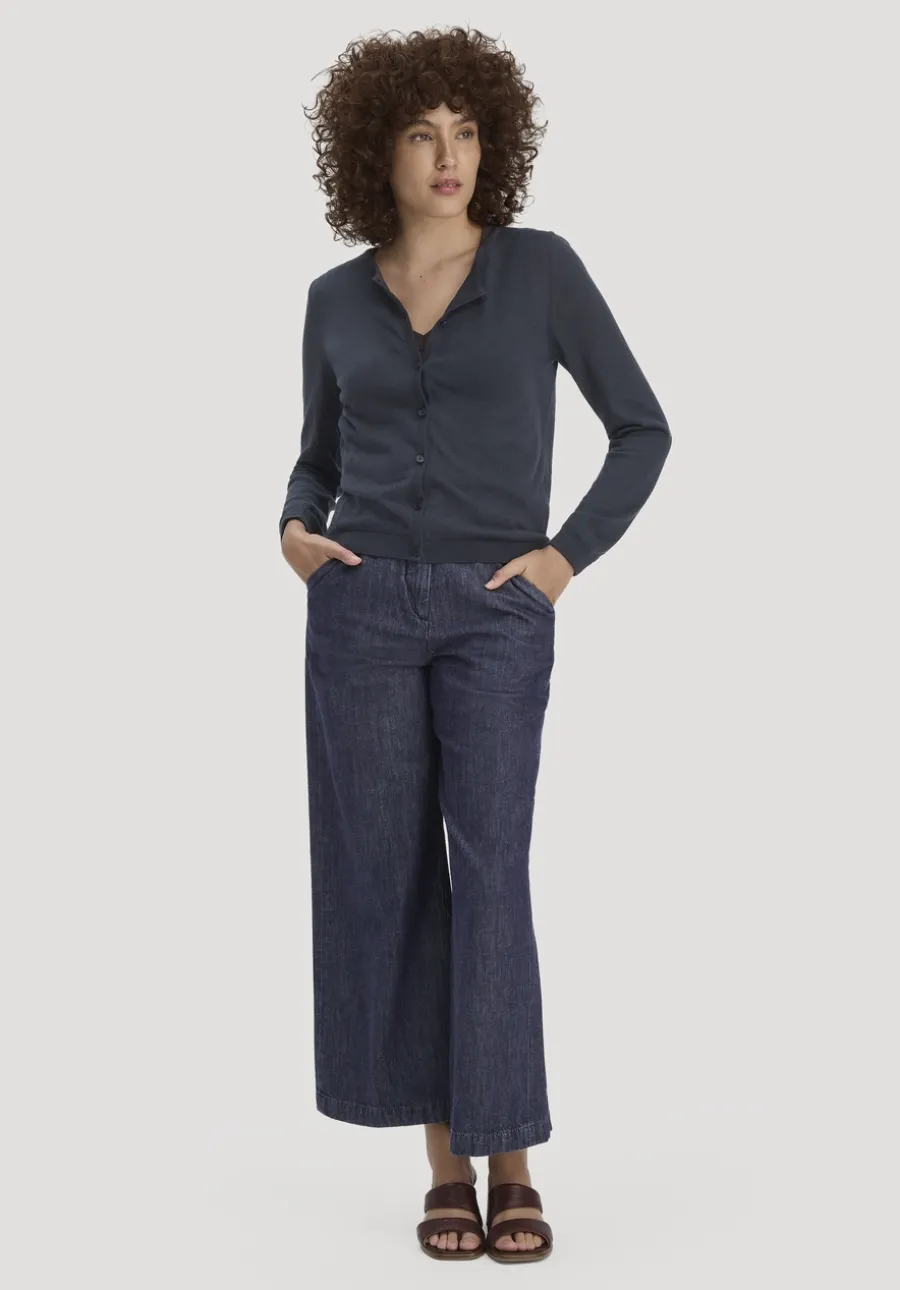 Strickjacke Regular aus TENCEL™ Lyocell mit Bio-Baumwolle von hessnatur