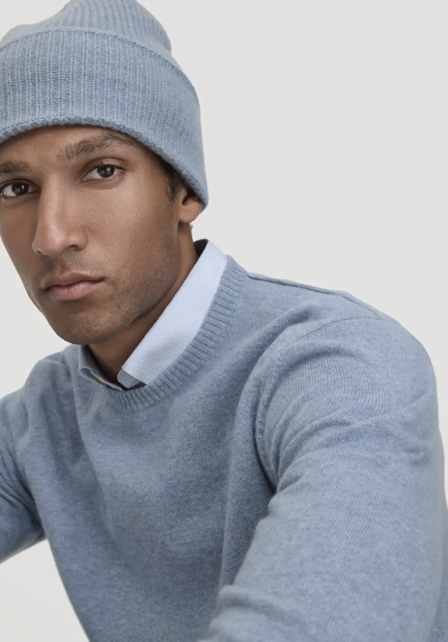 Strickmütze aus Bio-Merinowolle mit Cashmere von hessnatur