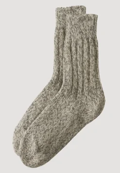Stricksocke aus reiner Bio-Merinowolle von hessnatur