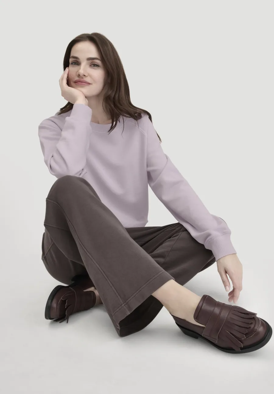 Sweat Hose Wide Leg Relaxed aus reiner Bio-Baumwolle von hessnatur